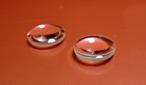 Biconvex CaF2 lenses