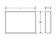 Rectangle CaF2 window